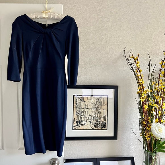 Bailey44 Anthropologie Ina Boatneck Dress | XS | Navy - Picture 2 of 4